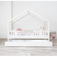 Dětská domečková postel z masivu borovice NIKO S 20 - 200x90 cm