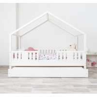 Dětská domečková postel z masivu borovice NIKO S 20 - 160x80 cm