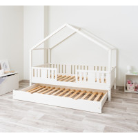 Dětská domečková postel z masivu borovice NIKO S 20 - 200x90 cm