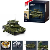 Sluban Model Bricks M38-B1377 Tank T-90M-S v měřítku 1:35