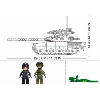 Sluban Model Bricks M38-B1377 Tank T-90M-S v měřítku 1:35