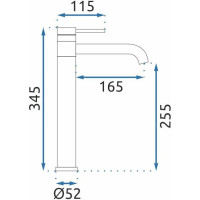 Umyvadlová baterie REA LUNGIS - chromová - vysoká
