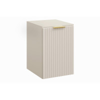 Koupelnová závěsná skříňka ADÉLA - nízká spodní s košem na prádlo - kašmírová