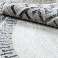 Kusový koberec Allure 1960 white/grey kruh