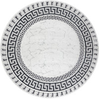 Kusový koberec Allure 1960 white/grey kruh