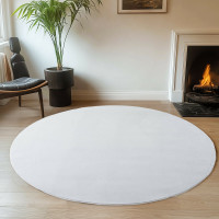 Kusový koberec Joy 1400 white kruh