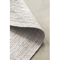 Kusový koberec Jute Braided 106321 White kruh