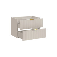 Koupelnová závěsná skříňka s deskou ADÉLA 80 cm - kašmírová