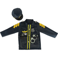 Karnevalový kostým - Policista s pouty 3-8 let