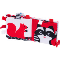 Kontrastní látková knížka pro miminka - Les