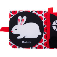 Kontrastní látková knížka pro miminka - Les