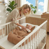 Hnízdečko (kokon) pro miminko - BABYMAM AIR 3D SAFE SLEEP SET - cappuccino