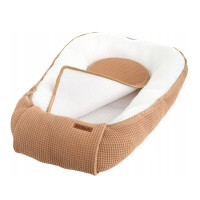 Hnízdečko (kokon) pro miminko - BABYMAM AIR 3D SAFE SLEEP SET - cappuccino