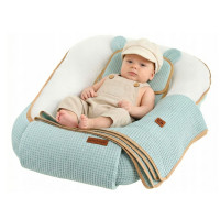 Hnízdečko (kokon) pro miminko - BABYMAM AIR 3D SAFE SLEEP SET - šalvějové