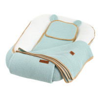 Hnízdečko (kokon) pro miminko - BABYMAM AIR 3D SAFE SLEEP SET - šalvějové