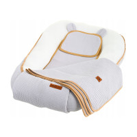 Hnízdečko (kokon) pro miminko - BABYMAM AIR 3D SAFE SLEEP SET - šedé