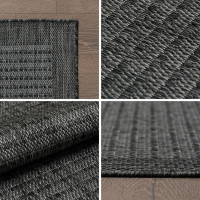 Kusový koberec Giza 1410 Black kruh