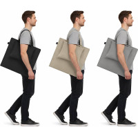 Skládací podložka SURVIVAL s polštářem - 180x50 cm - černá