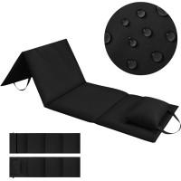 Skládací podložka SURVIVAL s polštářem - 180x50 cm - černá