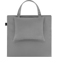 Skládací podložka SURVIVAL s polštářem - 180x50 cm - šedá