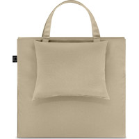 Skládací podložka SURVIVAL s polštářem - 180x50 cm - béžová