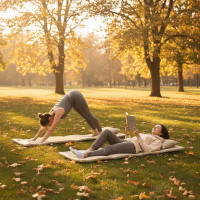 Skládací podložka SURVIVAL s polštářem - 180x50 cm - béžová