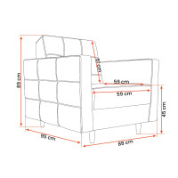 Celočalouněné Křeslo TERST (více variant)