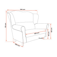 Křeslo ušák Style II. (více variant)