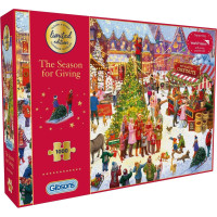 GIBSONS Puzzle Limitovaná vánoční edice: Čas obdarování 1000 dílků