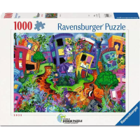 RAVENSBURGER Puzzle Abstraktní svět berušek 1000 dílků