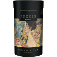 INTERDRUK Puzzle Art 10: Dáma s vějířem 1000 dílků