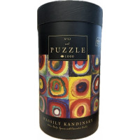 INTERDRUK Puzzle Art 12: Barevná studie: Čtverce se soustřednými kruhy 1000 dílků