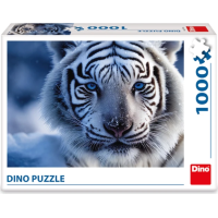 DINO Puzzle Bílý tygr 1000 dílků
