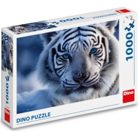 DINO Puzzle Bílý tygr 1000 dílků