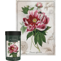 INTERDRUK Puzzle Botanic: Pivoňka 1000 dílků