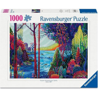 RAVENSBURGER Puzzle Indigový les 1000 dílků