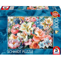 SCHMIDT Puzzle Květiny v pastelových barvách 1000 dílků