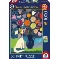 SCHMIDT Puzzle Bílá kočka 1000 dílků