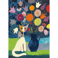 SCHMIDT Puzzle Bílá kočka 1000 dílků