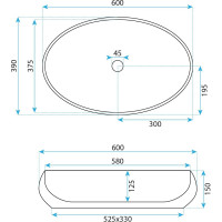 Keramické umyvadlo REA MAYA- bílé
