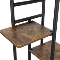 Stojan na květiny BASTIAN RUSTIC - grafitový/stařený dub