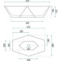 Keramické umyvadlo BESARO EURUS - bílé