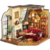 RoboTime 3D dřevěná skládačka Miniatura domečku Kateřinin obývací pokoj