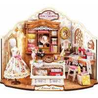 RoboTime 3D dřevěná skládačka Miniatura domečku Elsino krejčovství