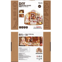 RoboTime 3D dřevěná skládačka Miniatura domečku Elsino krejčovství