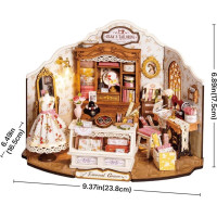 RoboTime 3D dřevěná skládačka Miniatura domečku Elsino krejčovství