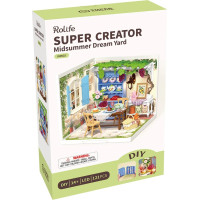 RoboTime 3D dřevěná skládačka Miniatura domečku Letní veranda