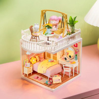 RoboTime 3D dřevěná skládačka Rozšíření pro miniatury domečků Terasa s houpačkou