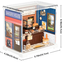 RoboTime 3D dřevěná skládačka Miniatura domečku mini Pekárna
