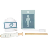 small foot Doktorský set s červeno-bílou lékařskou taškou